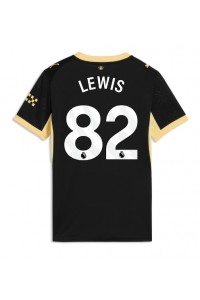 Manchester City Rico Lewis #82 Fotballdrakt Borte Klær Dame 2026-27 Korte ermer
